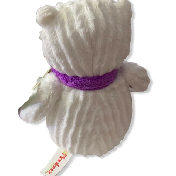 Monkeez & Friends Stuffed Animal White Polar Bear - Picture 5 of 6